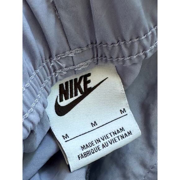 Nike Essential Woven High Rise Shorts Women’s Medium Indigo Haze Oversized - Picture 4 of 7